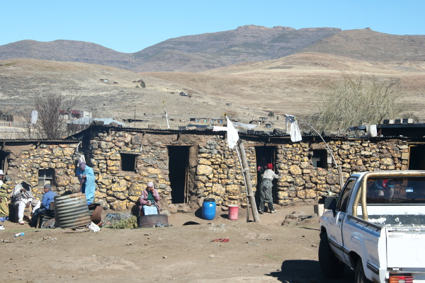 Local house in Semonkong in Lesotho.