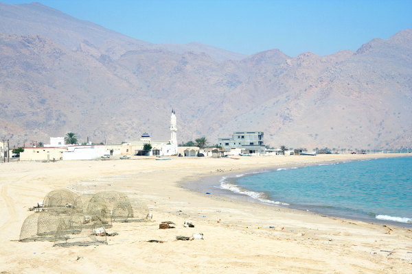 De kust bij Dibba en Musandam.