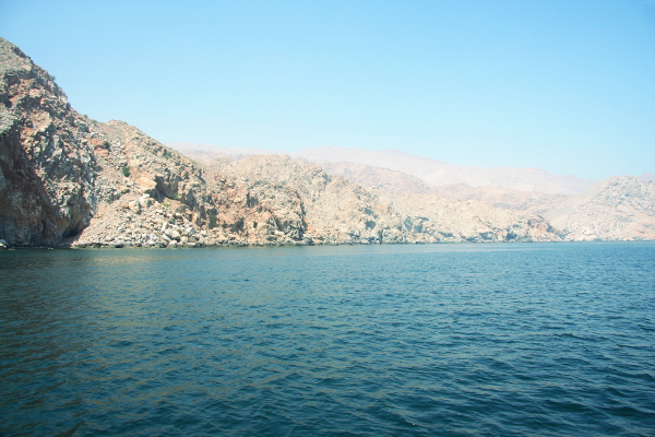 De kust van Musandam.