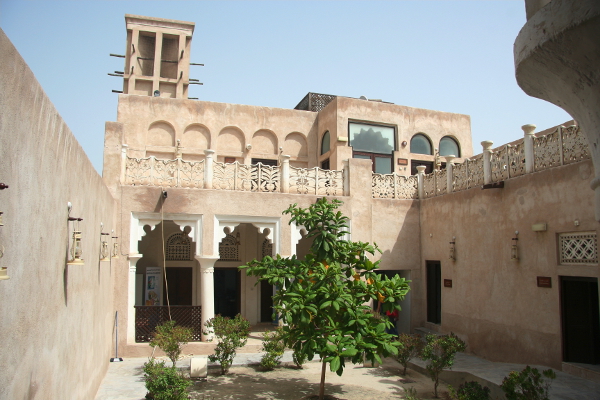 Traditional buildings in Bastakiya in Burj Dubai.