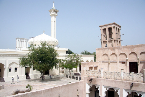 Traditional buildings in Bastakiya in Burj Dubai.