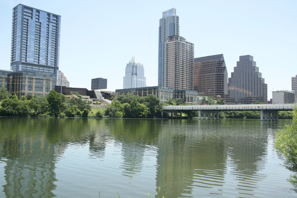 Panoramic view on downtown Austin.