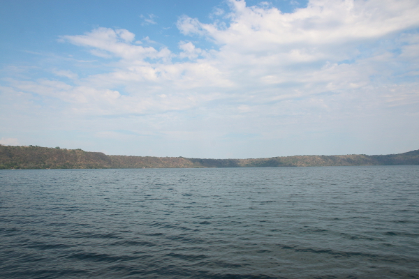 Panoramic view over Laguna de Apoyo.