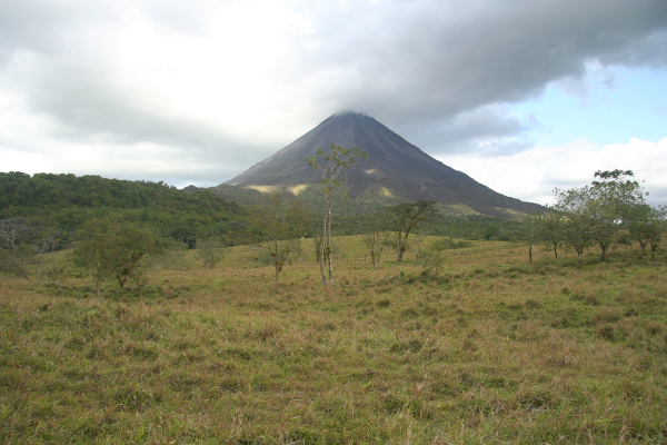 Panoramic view on the Arernal Volcano.