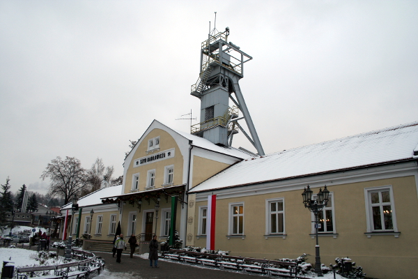 Entrance of the salt mine in Wieliczka.